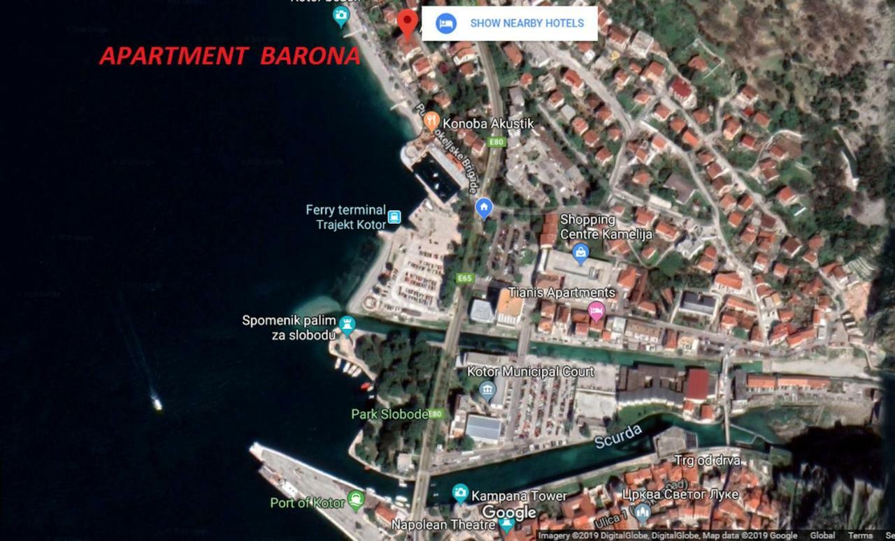 Apartment Barona Kotor Exteriér fotografie